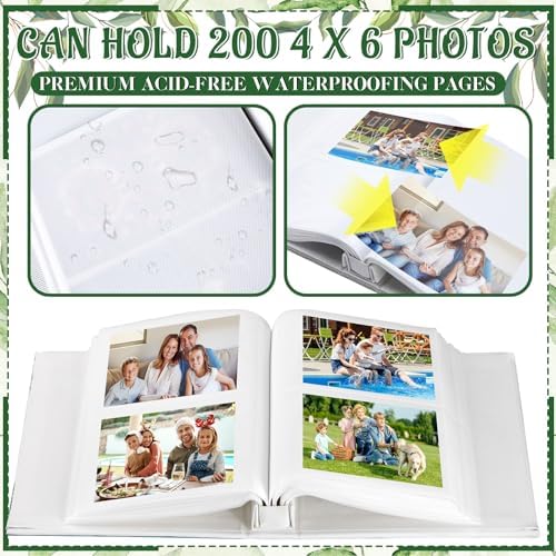 Dunzoom Family Reunion Photo Album 200 4x6, Leather Wedding Memory