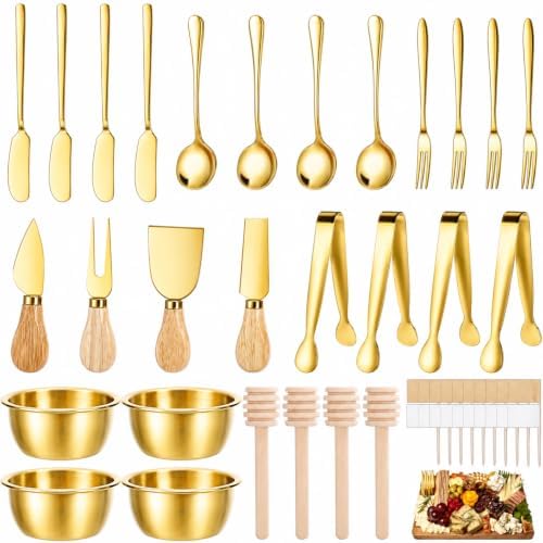 48 Pieces Charcuterie Board Accessories Cheese Butter Spreader Knife