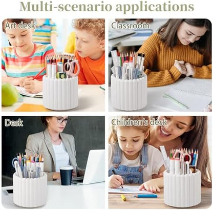 Anyoifax Rotating Pen Holder for Desk Removable Pencil Cup, Small