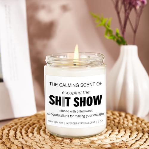 Younift Sarcastic Candles, Going Away, Goodbye, Farewell Gifts for