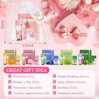 72 Pcs Bulk Gifts For Women, Bulk Facial Mask, Lip Balms, Hand Creams