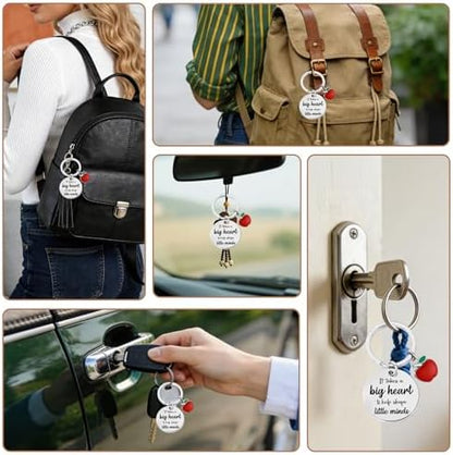 Teacher Appreciation Gift - Thank You Double Sided Engraved Keychain