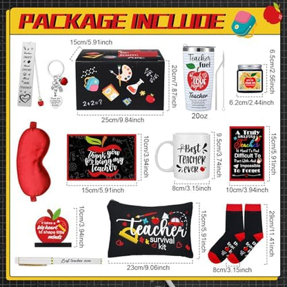 Funnymoom 13 Pcs Teacher Appreciation Gifts Bulk, End of Year Teachers