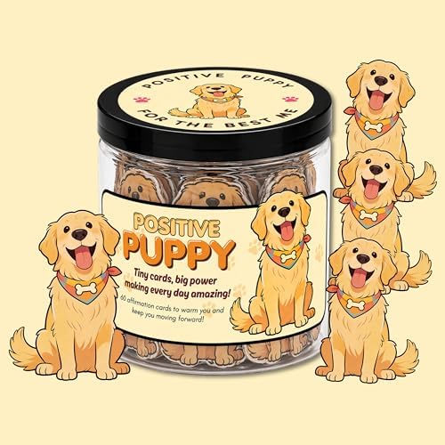 60 Positive Affirmation Cards Jar Golden Retriever Gifts For Women