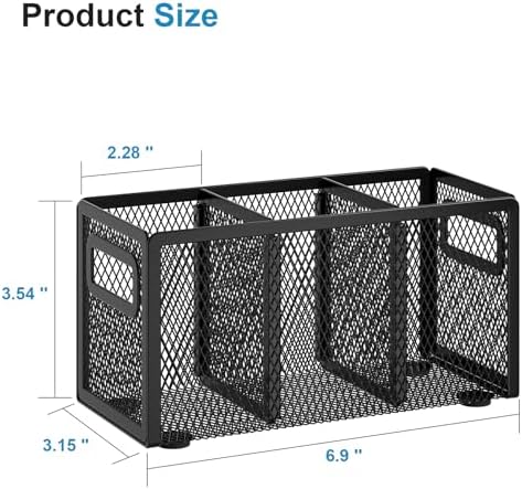 Marbrasse Mesh Pen Holder for Desk, Pencil Holder Desk Organizer 3