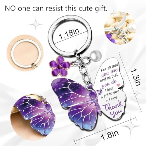 Ikacvb Purple Gifts For Women Friend Thank You Gifts Butterfly