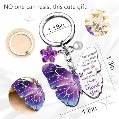 Ikacvb Purple Gifts For Women Friend Thank You Gifts Butterfly