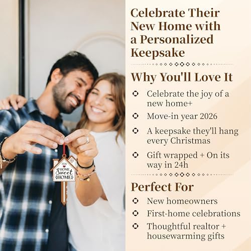 New Home Ornaments 2026, Housewarming Gifts New Home Gifts Ideas 4PCS
