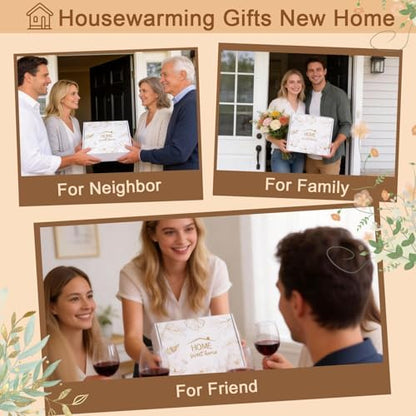 House Warming Gifts New Home, 19pcs New Home Gift Basket For