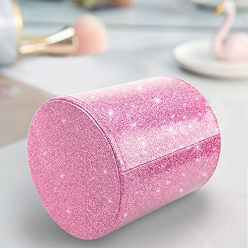 Glitter Pen Holder for Desk, Cute Pencil Cup Pink for Women Girls