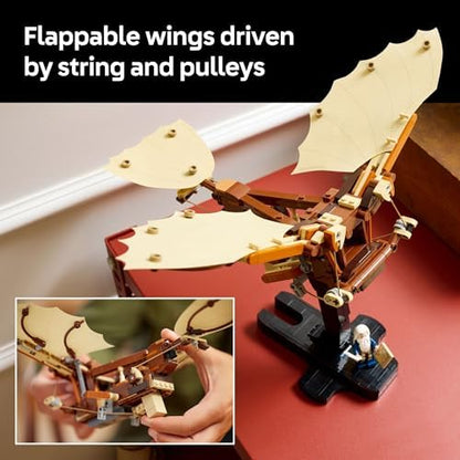 LEGO Icons Leonardo da Vinci's Flying Machine DIY Kit - Ornithopter