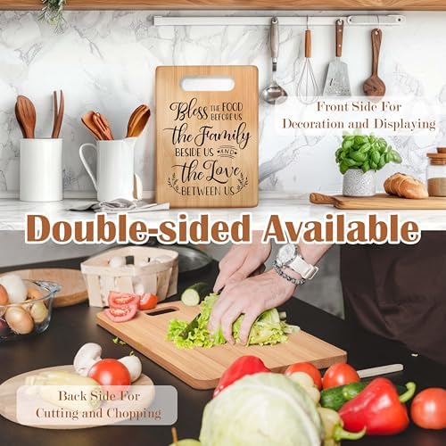 Bless the Food Before Us Cutting Chopping Board, Housewarming Gifts
