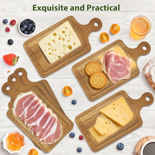 6 Sets Bridal Shower Game Prizes, Mini Charcuterie Boards, Acacia