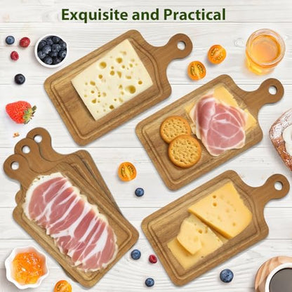 6 Sets Bridal Shower Game Prizes, Mini Charcuterie Boards, Acacia