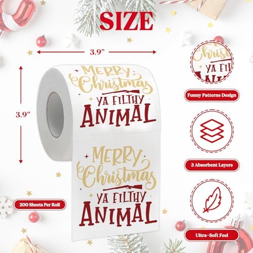 Funny Christmas Toilet Papers, Home Alone Christmas Bathroom