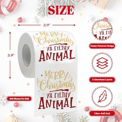 Funny Christmas Toilet Papers, Home Alone Christmas Bathroom
