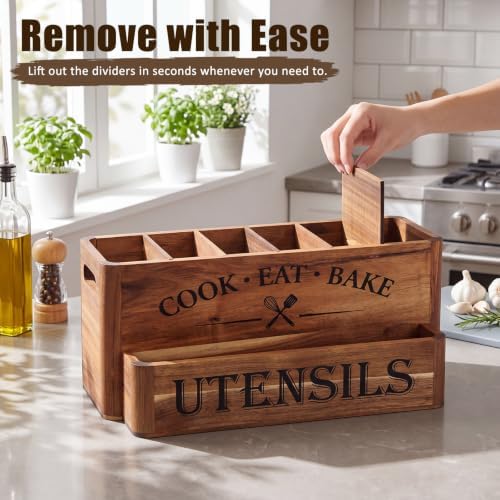 Marsui Extra Large Utensil Holder for Kitchen Countertop, 6