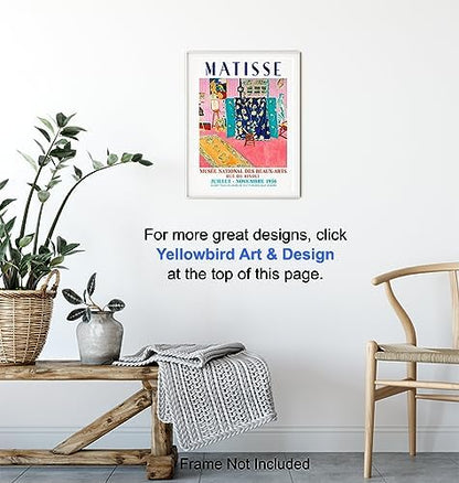 Matisse Aesthetic Wall Art 11x14 - Mid Century Modern Minimalist
