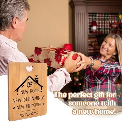 New Home Gifts - Engraved Bamboo Cutting Board, House Warming Gifts