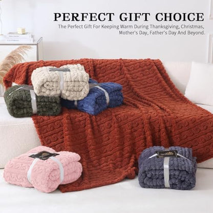 Wearable Blanket Sherpa Fleece Shawl Blanket with Pockets Blanket