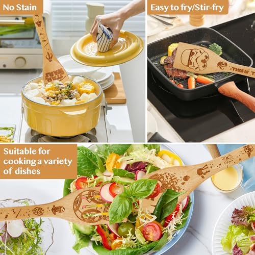 Star Gifts for Women,Home Decor,Kitchen Utensils Set,Wooden Cooking