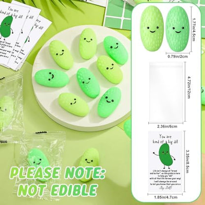 HyDren 25 Set Inspirational Pickle Gift Ball Bulk Motivational Card