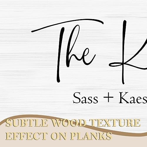 Personalized Framed Wooden Family Name Sign for Home Decor Wall