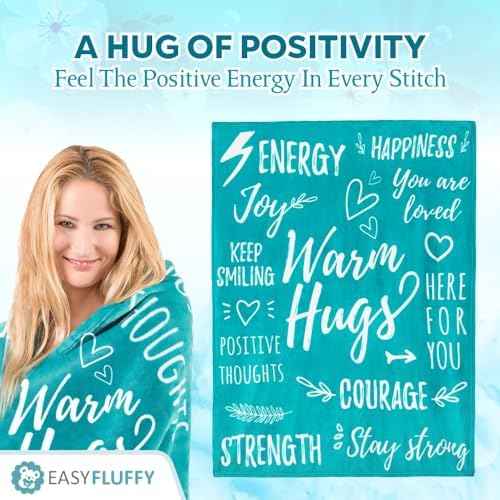 EasyFluffy Get Well Gift for Women & Men - Super Soft Hug Blanket with