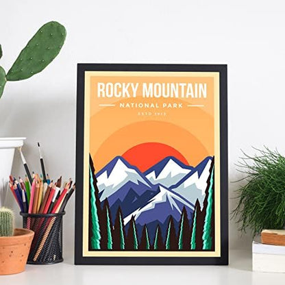 6 Retro National Park Prints, Wall Art & Decor - Grand Canyon