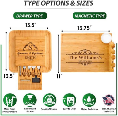 Personalized Charcuterie Board, Wedding Gifts for Couples 2026, Custom