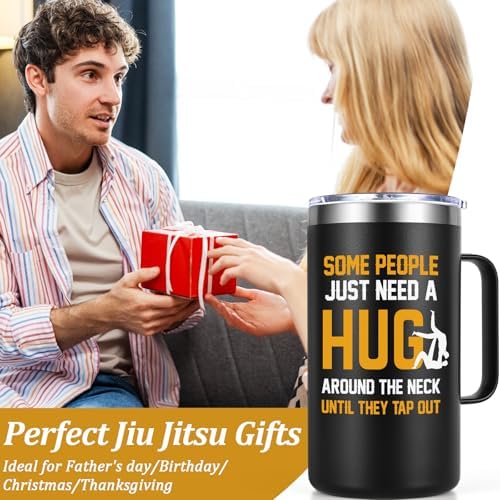 Lifecapido Jiu Jitsu Gifts for Men, Some People Just Need A Hug Around
