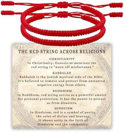 DAYANEY Red Bracelet for Women Men Red String Bracelet Baby Protection