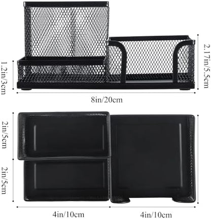 M&G Mesh Pen Holder Desk Organizers Pencil Holder for Desk Black, 3