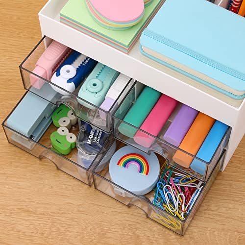 LETURE Desktop Organizer with Drawer, Accessories Stationary Organizer