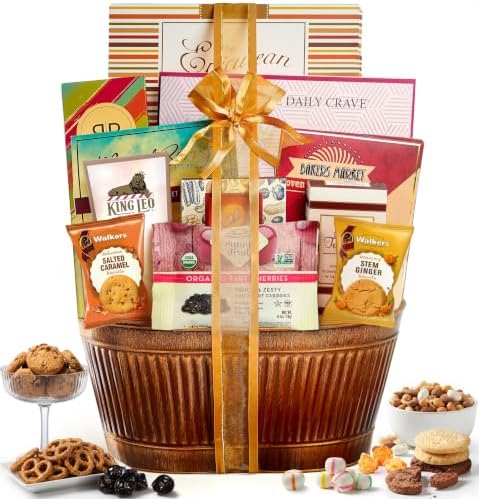 Broadway Basketeers Ultimate Gift Basket with Gourmet Foods Snacks &