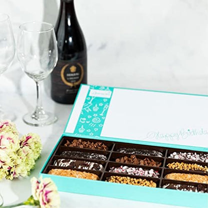 Barnetts Gourmet Chocolate 12 Biscotti Cookies Gift Basket