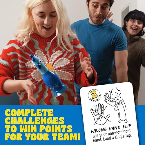 Chicken vs Hotdog Party Game: Flipping Hilarious Board Game, Kids &
