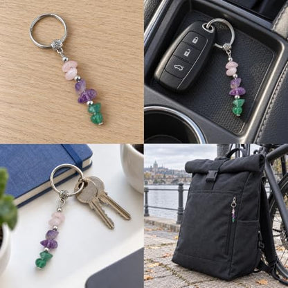 12 Pcs Thank You Appreciation Gifts Bulk for Staff, Keychain Bulk