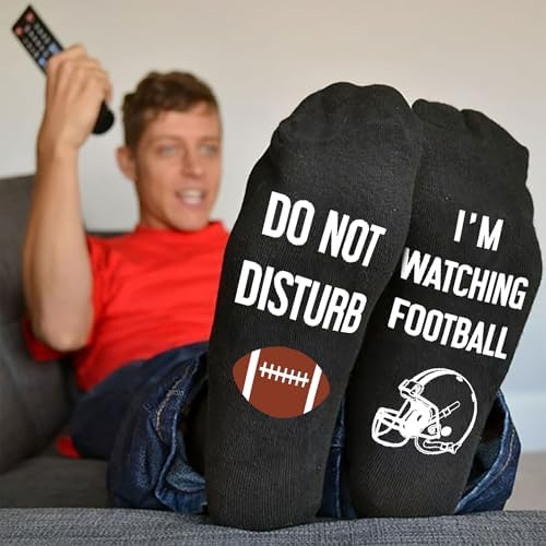 Funny Socks For Men - Cool Mens Football Socks, Sports Stocking