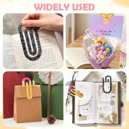 Teacher Appreciation Paper Clips - Jumbo Acrylic Pencil & Notebook