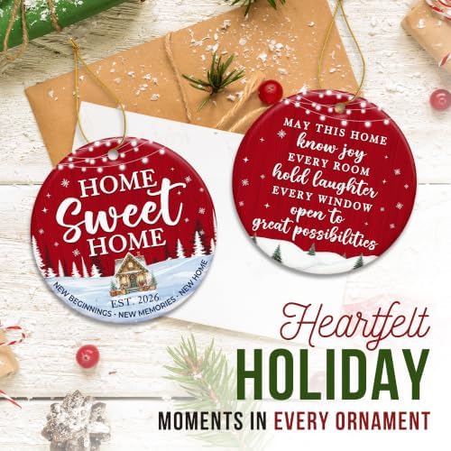 ZAGKOO New Home Ornament 2026, First House Ornaments - New Home Gift