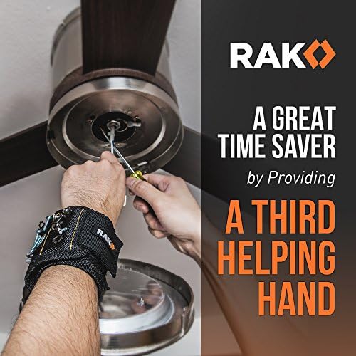 RAK Magnetic Wristband for Tools, 10 Powerful Magnets, Holds Screws