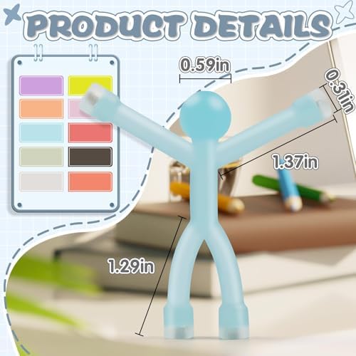 10PC Magnetic People, Magnetic Push Pins, Colorful Magnet Men