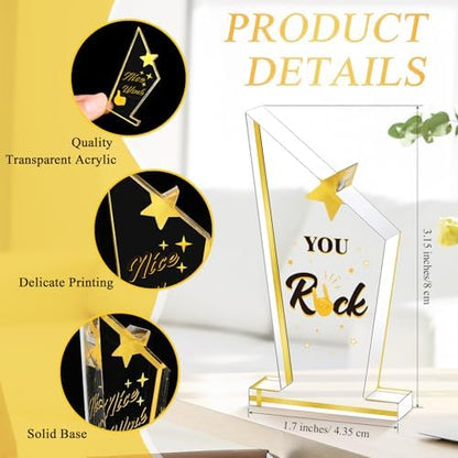 Treela 18 Pcs Employee Appreciation Awards Gifts Bulk Small Acrylic