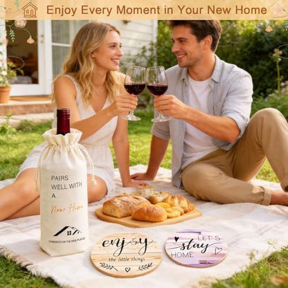 House Warming Gifts New Home, 19pcs New Home Gift Basket For