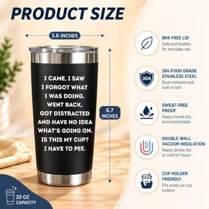 Birthday Gifts for Women Men-Tumbler 20oz