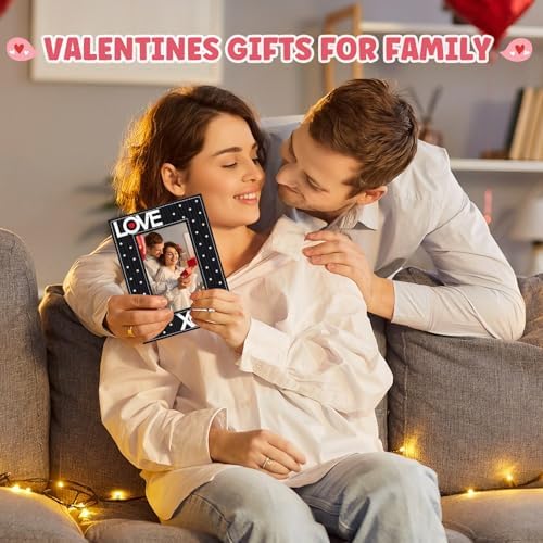 FLYAB Black Love Picture Frame 4x6 Valentines Day Pictrue Frames