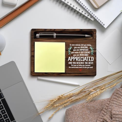 Motivational Sticky Note Holder Thank You Appreciation Gifts for Women