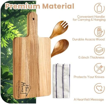 1 Sets Housewarming Gifts Wooden Cutting Board for Couples New Home
