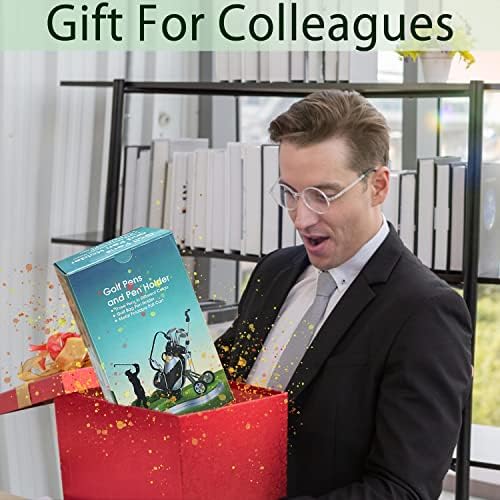 Gifts for Men, Golf Pen Holder Desk Accessories for Men Women Golfers
